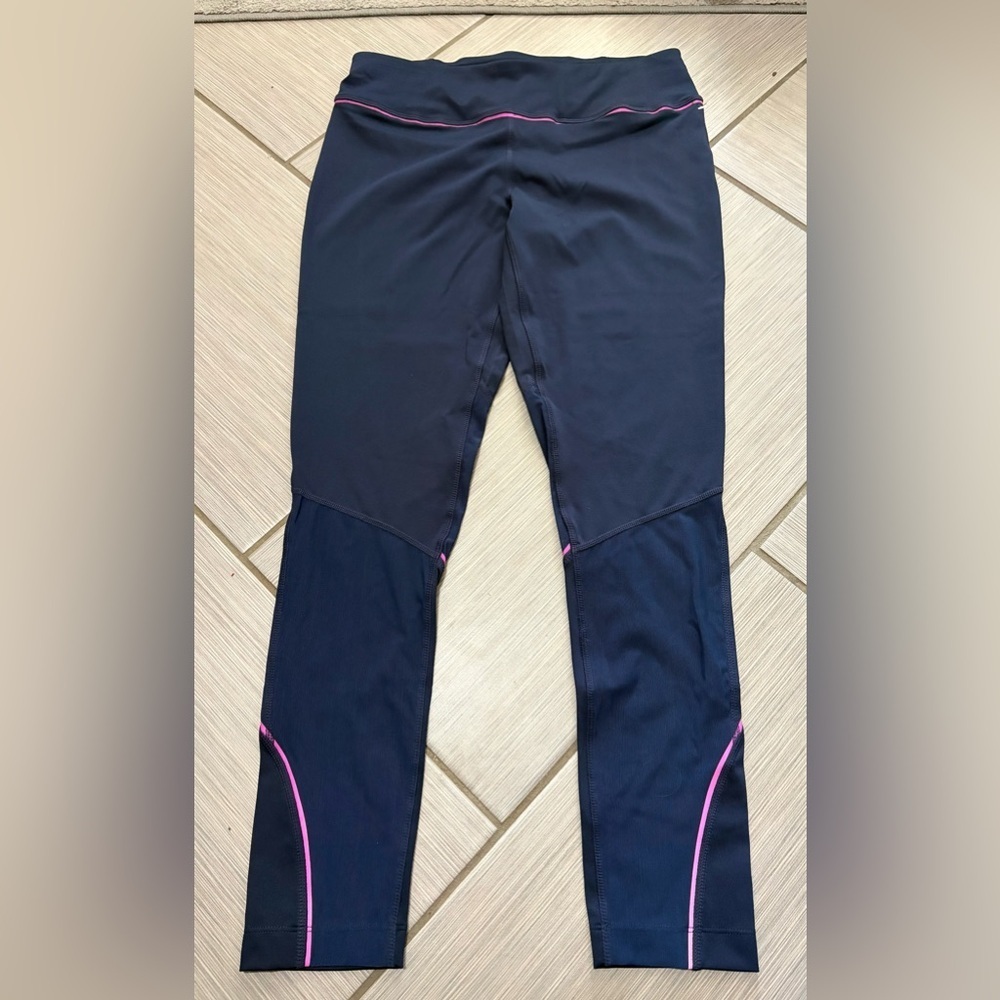 MPG Black Leggings with Pink Accents